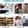 Thermal Transfer Barcode Label Stickers 1.5" &times; 1.0" (38 &times; 25 mm) &ndash; Self Adhesive Label Rolls, Pack of 5