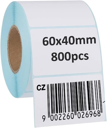 Barcode Label Sticker  1.5" &times; 2.5" (40 &times; 60 mm) Thermal Transfer Labels Roll (1 Roll) - Self Adhesive Sticky Labels, Sticker Label
