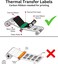 Barcode Label Stickers 1.5" &times; 2.5" (40 &times; 60 mm) Thermal Transfer Label Rolls (2 Rolls), Self Adhesive Sticky Labels