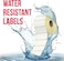 Combo Pack &ndash; 2 Rolls 5cm x 3cm Barcode Label Stickers (1000 Each) + 2 Rolls 55mm x 74m Transfer Wax Ribbon &ndash; Self Adhesive Thermal Transfer Labels