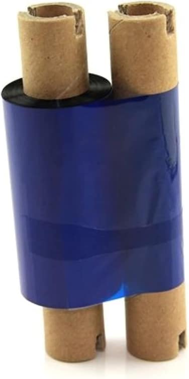Thermal Transfer Wax Ribbon 55mm x 74m &ndash; Black Barcode Ribbon, Pack of 1 Roll, Compatible with Zebra, Eltron &amp; Datamax Printer