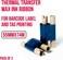 Barcode Wax Ribbon 55mm x 74m &ndash; Thermal Transfer Printer Ribbon, Black Ink, Pack of 5 Rolls, Works with Zebra, Datamax &amp; More