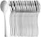 LAVISH 50 Pcs Mini Silver Plastic Spoons &ndash; 10 cm Reusable Cutlery for Parties, Dessert, Baking &amp; Tasting &ndash; Durable &amp; Elegant Small Spoons