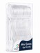 LAVISH 50 Pcs Mini Clear Plastic Spoons &ndash; 10 cm Reusable Cutlery for Parties, Dessert, Baking &amp; Tasting &ndash; Durable &amp; Elegant Small Spoons