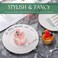 LAVISH 50 Pcs Mini Silver Plastic Forks &ndash; 10 cm Reusable Cutlery for Parties, Dessert, Baking &amp; Tasting &ndash; Durable &amp; Elegant Small Spoons