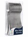 LAVISH 50 Pcs Mini Silver Plastic Forks &ndash; 10 cm Reusable Cutlery for Parties, Dessert, Baking &amp; Tasting &ndash; Durable &amp; Elegant Small Spoons