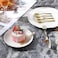 LAVISH 50 Pcs Mini Light Golden Plastic Forks &ndash; 10 cm Reusable Cutlery for Parties, Dessert, Baking &amp; Tasting &ndash; Durable &amp; Elegant Small Spoons