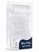 LAVISH 50 Pcs Mini Clear Plastic Forks &ndash; 10 cm Reusable Cutlery for Parties, Dessert, Baking &amp; Tasting &ndash; Durable &amp; Elegant Small Spoons