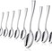 LAVISH Mini Disposable Silver Spoons For Desserts - Pack Of 100 Dessert Spoons &ndash; Size: 4 Inch - Real Flatware Look - BPA Free - Food Safe
