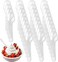 LAVISH Mini Disposable Clear Spoons For Desserts - Pack Of 100 Dessert Spoons &ndash; Size: 4 Inch - Real Flatware Look - BPA Free - Food Safe