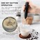 Powerful Handheld Milk Frother with Stand &ndash; White Mini Electric Foam Maker &amp; Drink Mixer for Coffee, Cappuccino, Latte, Matcha &amp; Hot Chocolate