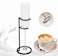 Powerful Handheld Milk Frother with Stand &ndash; White Mini Electric Foam Maker &amp; Drink Mixer for Coffee, Cappuccino, Latte, Matcha &amp; Hot Chocolate
