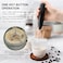 Powerful Handheld Milk Frother with Stand &ndash; Blue Mini Electric Foam Maker &amp; Drink Mixer for Coffee, Cappuccino, Latte, Matcha &amp; Hot Chocolate