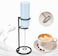 Powerful Handheld Milk Frother with Stand &ndash; Blue Mini Electric Foam Maker &amp; Drink Mixer for Coffee, Cappuccino, Latte, Matcha &amp; Hot Chocolate