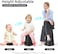 Portable Telescopic Camping Stool Foldable Outdoor Fishing Stool Black Heavy Duty Lightweight Collapsible Seat for Hiking Travel BBQ