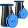 Outdoor Foldable Camping Stool Telescopic Portable Seat Blue Lightweight Strong Folding Stool for Fishing Hiking Travel Picnic BBQ