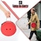Outdoor Foldable Camping Stool Telescopic Portable Seat Red Lightweight Strong Folding Stool for Fishing Hiking Travel Picnic BBQ