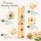 Wooden Bamboo Clothespins 20 Pcs Heavy Duty Clothes Pins Strong Grip Multipurpose Laundry Clips for Clothesline Air Drying Crafts Kitchen and Home Organization
