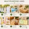 Wooden Bamboo Clothespins 20 Pcs Heavy Duty Clothes Pins Strong Grip Multipurpose Laundry Clips for Clothesline Air Drying Crafts Kitchen and Home Organization