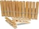 Wooden Bamboo Clothespins 40 Pcs Heavy Duty Clothes Pins Strong Grip Multipurpose Laundry Clips for Clothesline Air Drying Crafts Kitchen and Home Organization