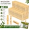 Wooden Bamboo Clothespins 60 Pcs Heavy Duty Clothes Pins Strong Grip Multipurpose Laundry Clips for Clothesline Air Drying Crafts Kitchen and Home Organization