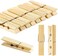 Wooden Bamboo Clothespins 100 Pcs Heavy Duty Clothes Pins Strong Grip Multipurpose Laundry Clips for Clothesline Air Drying Crafts Kitchen and Home Organization