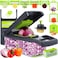 16-in-1 Vegetable Chopper and Slicer, Multifunction Food Chopper with Container and Drain Basket for Kitchen, Onion and Salad Chopper Tool Set