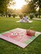LAVISH Foldable Outdoor Picnic Mat 90 x 200 cm Lightweight Woven Camping Beach Floor Mat Multicolor Portable Travel Mat Pack of 1