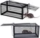 Humane Rat Trap - 2 Pack Humane No Kill Mouse Rat Chipmunk Squirrel Cage for Small Rodents, Hamsters Voles - Easy Set &amp; Release Safe Catch