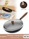 Ceramic Lightweight Frying Pan Skillet Thickened Bottom,28cm Healthy Non-Stick 0 Fluorine Washable Coating Pans with Heat-Resistant Hanging Handle Thickened Glass Lid,Durable Wear and High Temperature Resistance Omelette Pan Compatible with All Stovetops,Ideal Frying, Cooking, Sauteing