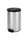 NOVA SERIES   Brushed Stainless Steel Finish   Soft-Closing   Fingerprint-Resistant   Step Trash Bin   Medium   12L