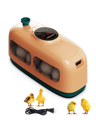 Egg Incubator, 8 Eggs Poultry Hatcher with Humidity Temperature Control, Led Candler and Display, Mini Chicken Incubator for Hatching Chicks, Quail Duck Goose Bird Turkey Eggs