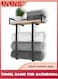 Wall Mounted Towel Rack,Metal Towel Holder With Wooden Shelf For Folding Large Towels,Towel Storage For Small Bathroom Organizer Decor Or RV Camping