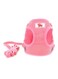 Zunea No Pull Dog Harness and Leash Set for Small Sized Dogs Adjustable Reflective Puppy Boy Girl Vest Harnesses Soft Corduroy Mesh Padded Step-in Cat Harness for Pet Chihuahua Pink M
