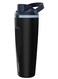 Stainless Steel Double Walled Water Bottle with 900ml Capacity / Flip Straw Lid / Vacuum Insulation - Black
