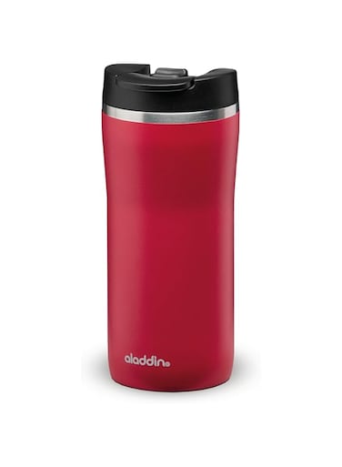 Aladdin Barista Mocca Thermavac Leak-Lock Stainless Steel Travel Mug, Cherry Red, 0.35 L