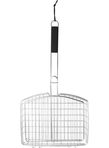 Barbeque Grill Mesh Basket   Easy to Lock   Cook more food in less time   Make BBQ Easier   Skewer replacement