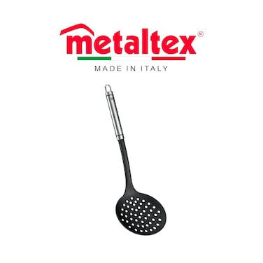 Metaltex Honor Skimmer 35cm &ndash; Stainless Steel Handle with Soft-Touch Grip