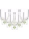 Taliona Cube Hb Tumbler Green Base Set Of 6 Pieces - 23 Cl, Acrylic Material
