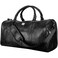 Mounthood Croco   Pu Leather Duffel Bag - Black