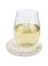 Mud Pie White Beaded Coaster Sets, 4 3/4&quot;&quot; Dia (42500044W)