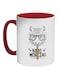 Hard Working Printed Coffee Mug Red/White/Black