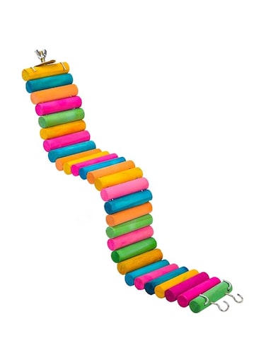 Hamster Ladder Hamster Toys Hamster Entertainment Facilities Wooden Pet Ladder Ladder for Small Pet (Multicolor)