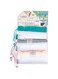 Core Kitchen Color Border Reusable Mesh Produce Bags 3-Piece Pack, Blush and Teal
