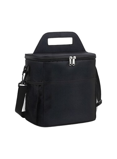 Insulated Lunch Box Bag -Leak-Proof Eco-Friendly Oxford Fabric Thermal Food Carrier &acirc;&euro;&ldquo; 8.5L Capacity &acirc;&euro;&ldquo; Compact &amp; Durable &acirc;&euro;&ldquo; With Shoulder Strap &amp; Handle &acirc;&euro;&ldquo; Multi-Pocket Cooler Tote for Office, School &amp; Travel &acirc;&euro;&ldquo; Bottle Opener Included &acirc;&euro;&ldquo; Black, Grey, Blue
