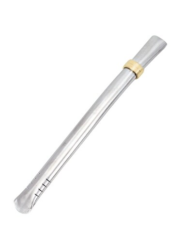 ROASTERY COMPANY L.L.C Yerba Bombilla Stainless Steel Yerba Mate Straw, Flat Mouth Design