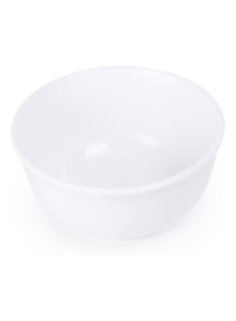 Shallow 12-Piece Porcelain Dinnerware Set &ndash; Elegant Ceramic Crockery for 4   Includes 26.8 cm Dinner Plates, 20 cm Side Plates, and 15 cm Bowls, White