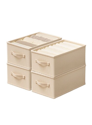 3 Pcs Wardrobe Clothes Organizer,Drawer Organizers And Storage&iuml;&frac14;&OElig;Foldable Closet Organizer&iuml;&frac14;&OElig;With 9 Compartments With Handles&iuml;&frac14;&OElig;Sturdy And Durable&iuml;&frac14;&OElig;For Organizing Clothing Jeans Toys Book Shelves Closet Wardrobe&iuml;&frac14;&OElig;45 * 25 * 18cm
