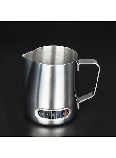 Stainless Steel Milk Frothing Pitcher with Thermometer
