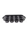 Muffin Pan Black 23x37x5cm